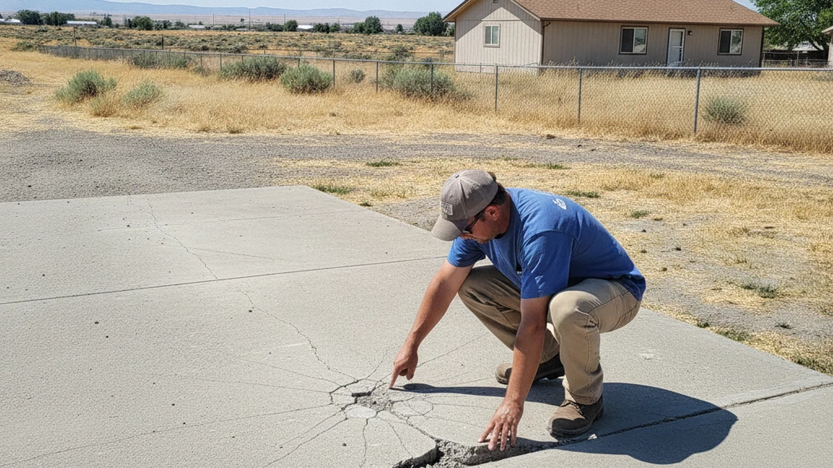 Concrete contractor estimate Pasco Washington Franklin County Columbia Basin driveway assessment Marco